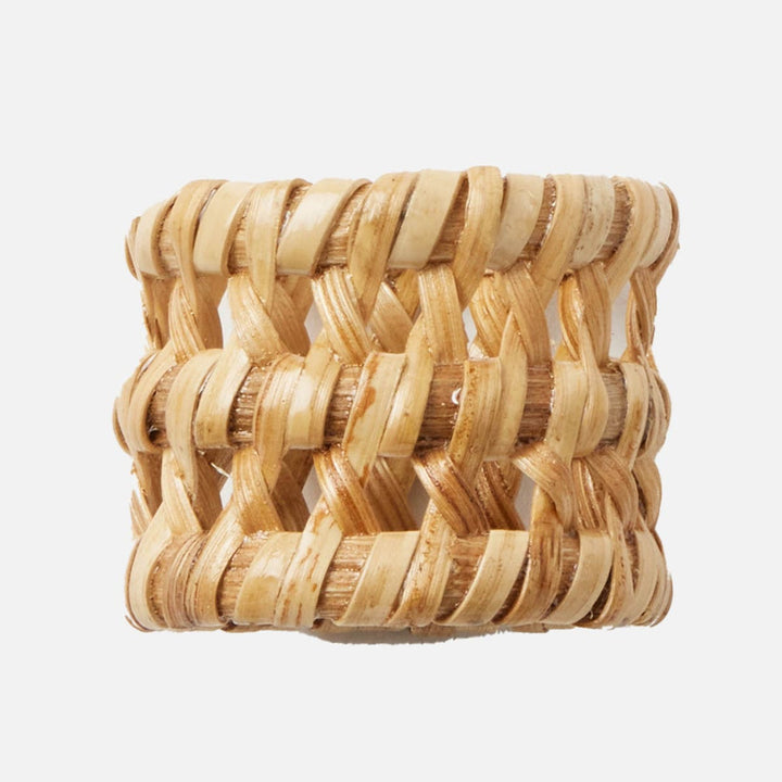 Carly Natural Napkin Rings Rattan Box Set Of 4