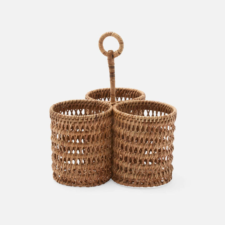 Carly Natural Wine Caddy Rattan