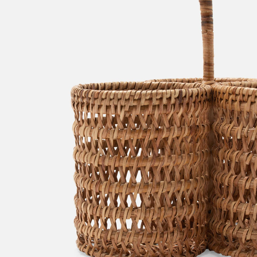 Carly Natural Wine Caddy Rattan