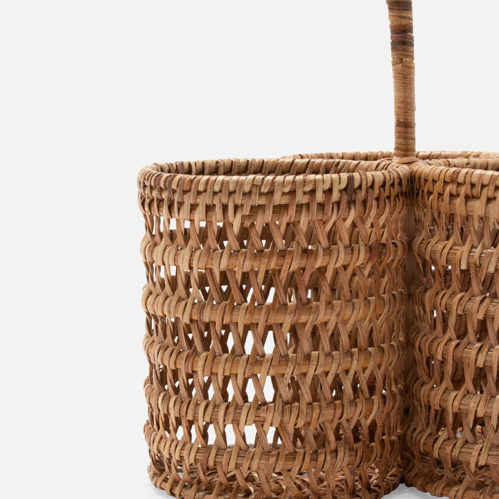 Carly Natural Wine Caddy Rattan