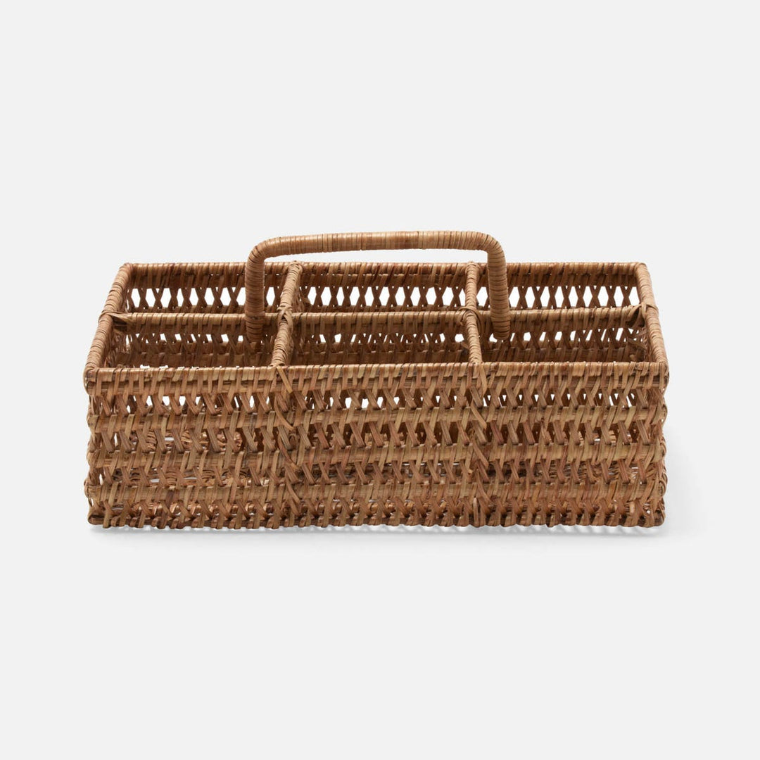 Carly Natural Glassware Caddy Rattan