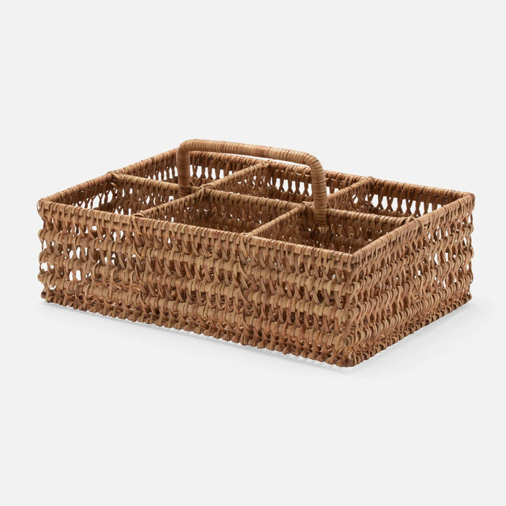 Carly Natural Glassware Caddy Rattan