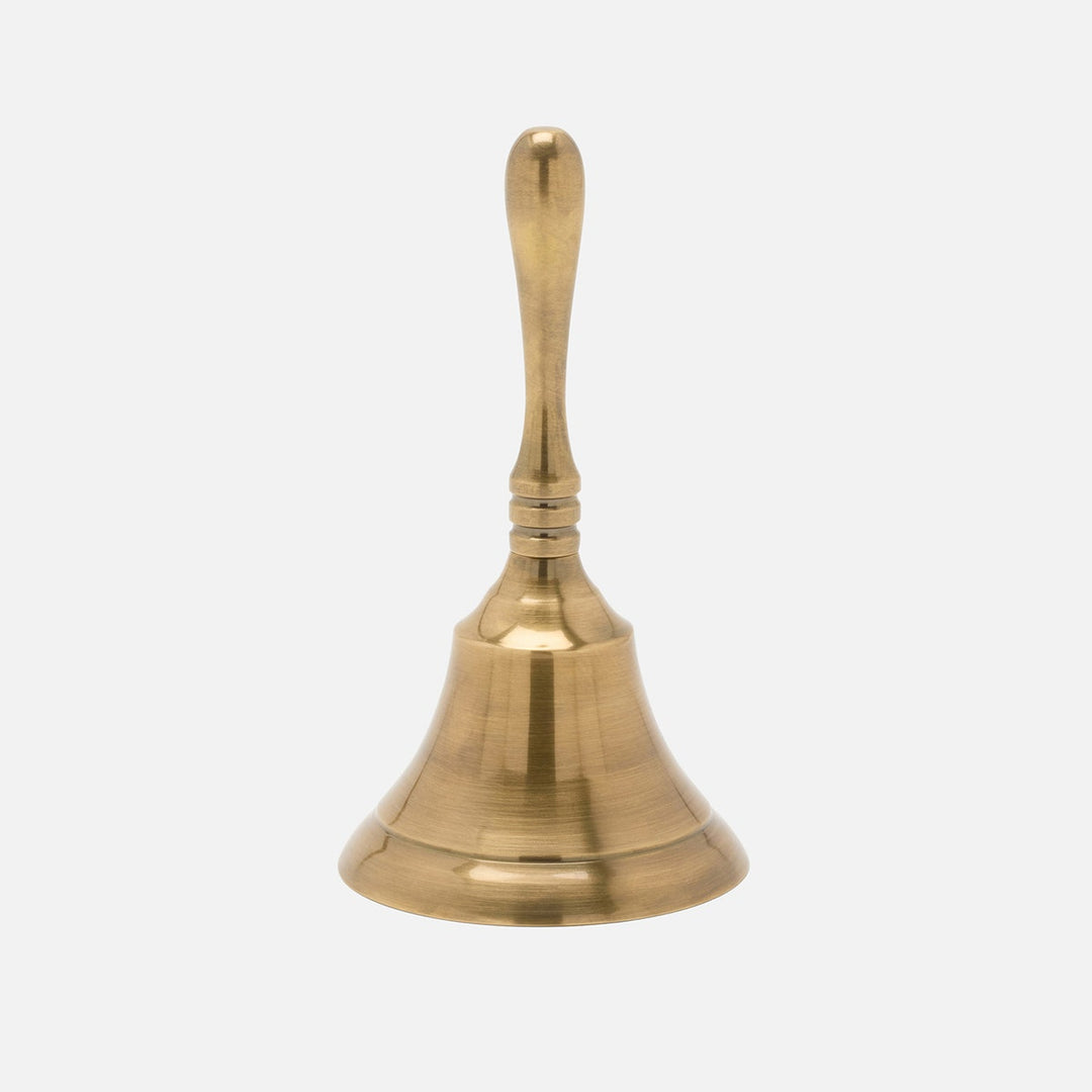 Effie Dinner Bell Antique Brass Metal Set/3