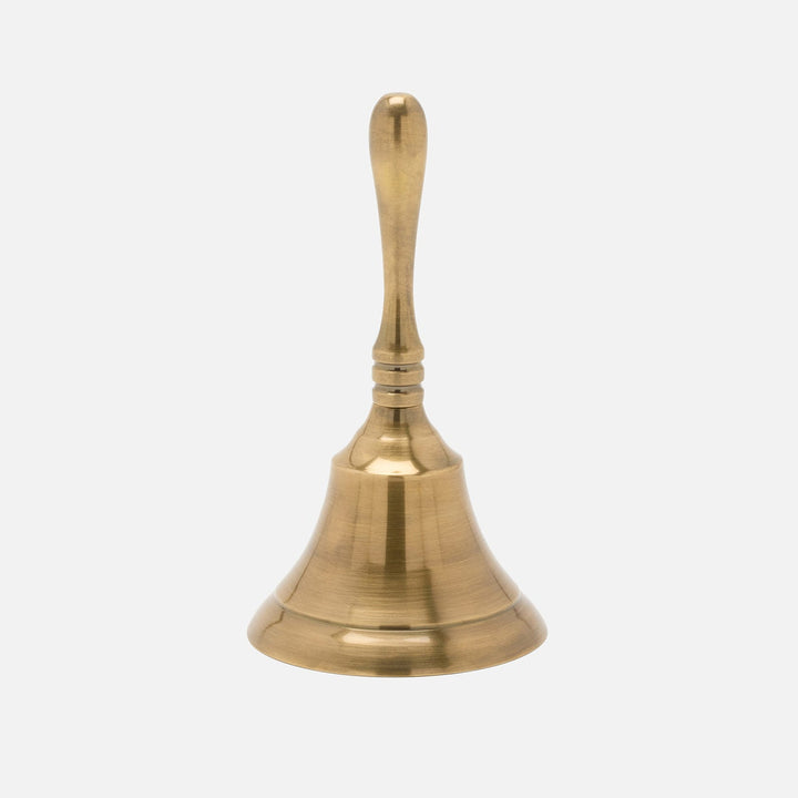 Effie Dinner Bell Antique Brass Metal Set/3