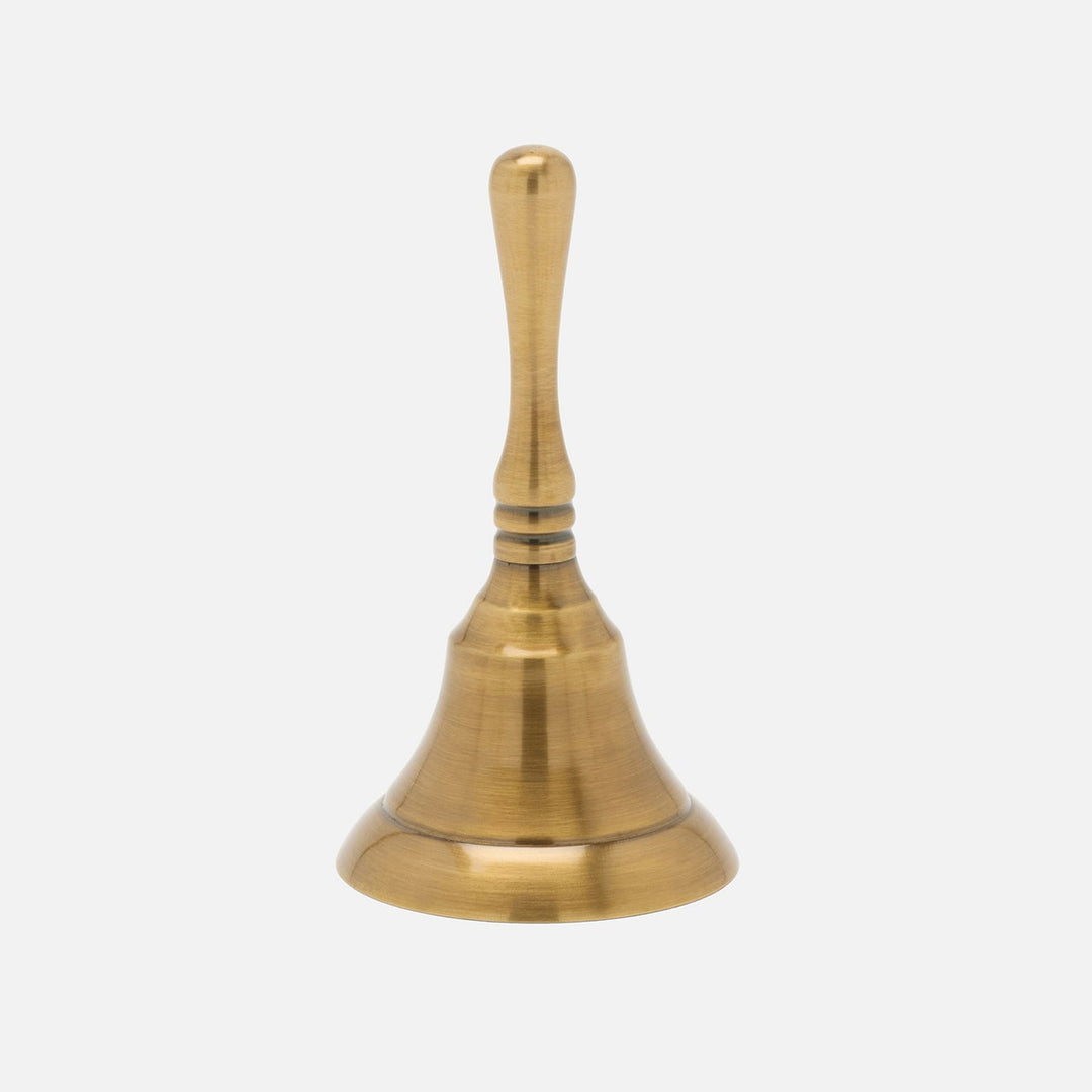 Effie Dinner Bell Antique Brass Metal Set/3