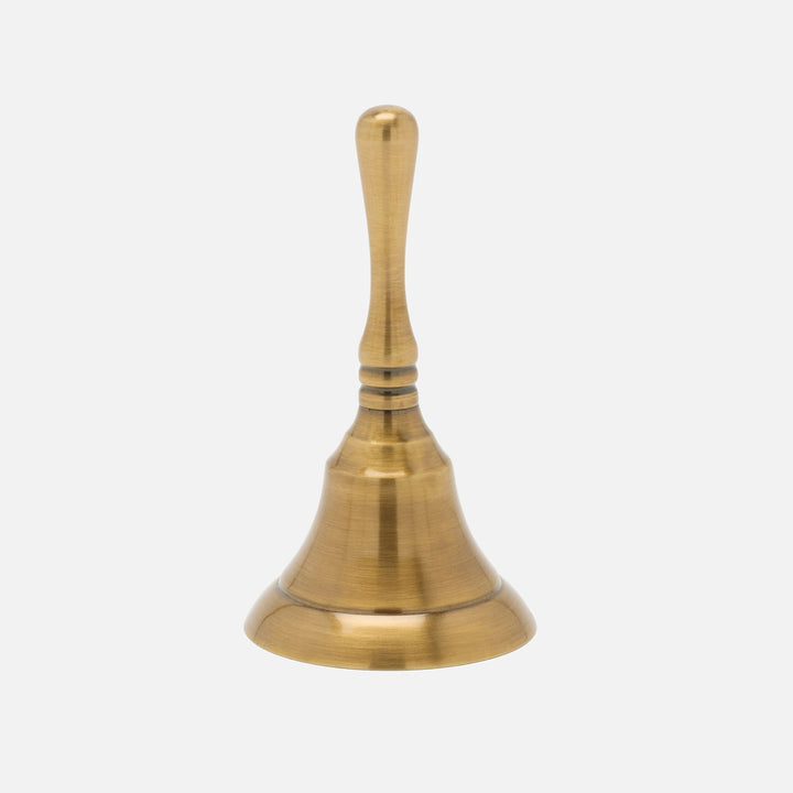 Effie Dinner Bell Antique Brass Metal Set/3