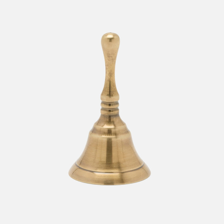 Effie Dinner Bell Antique Brass Metal Set/3