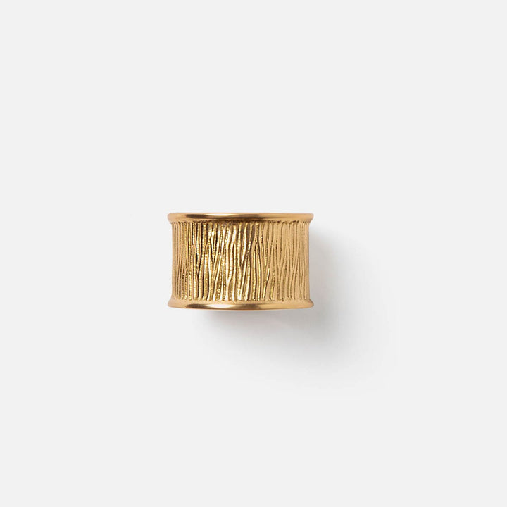 Ellery Gold Napkin Ring Brass Boxed Set Of 4