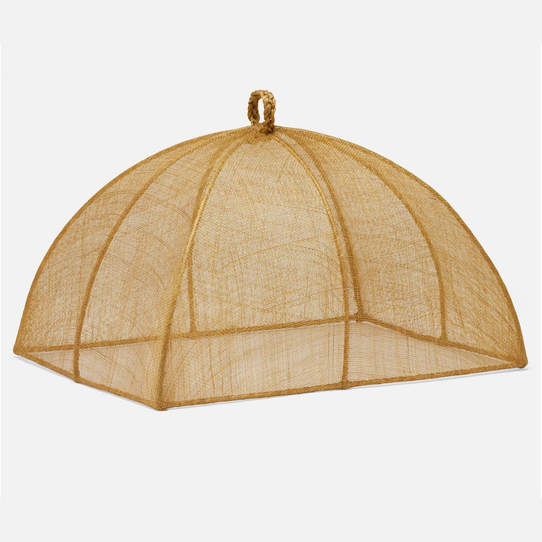 Rachel Light Brown Food Cover Rectangular Sinamay Set/2