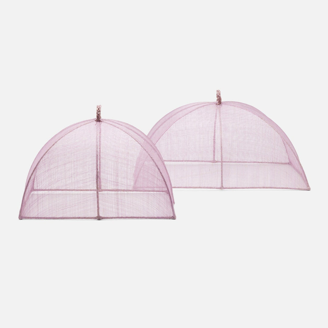 Rachel Lavender Food Cover Rectangular Sinamay Set/2