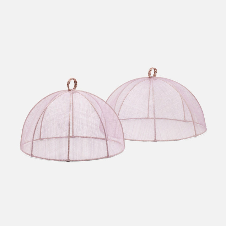 Rachel Lavender Food Cover Round Sinamay Set/2