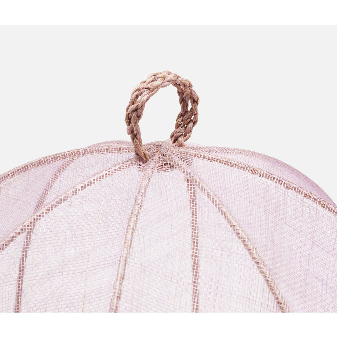 Rachel Lavender Food Cover Round Sinamay Set/2