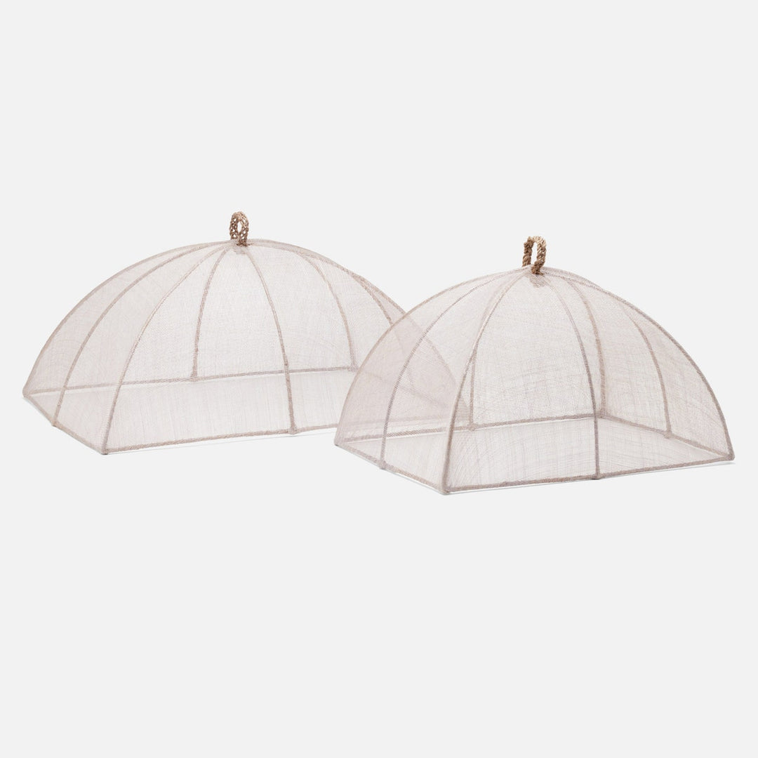 Rachel Sand Food Cover Rectangular Sinamay Set/2