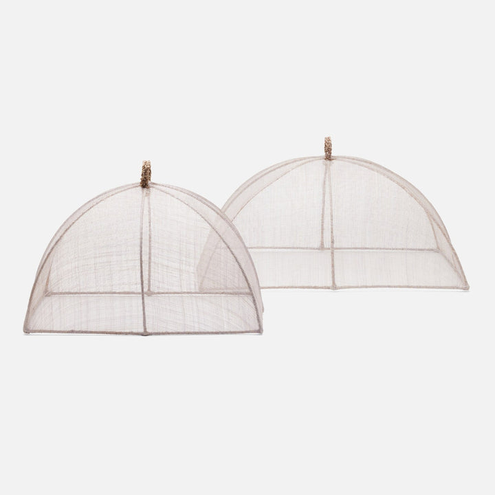 Rachel Sand Food Cover Rectangular Sinamay Set/2