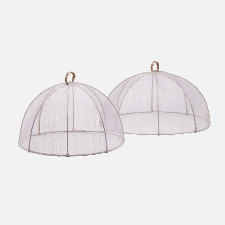 Rachel Sand Food Cover Round Sinamay Set/2