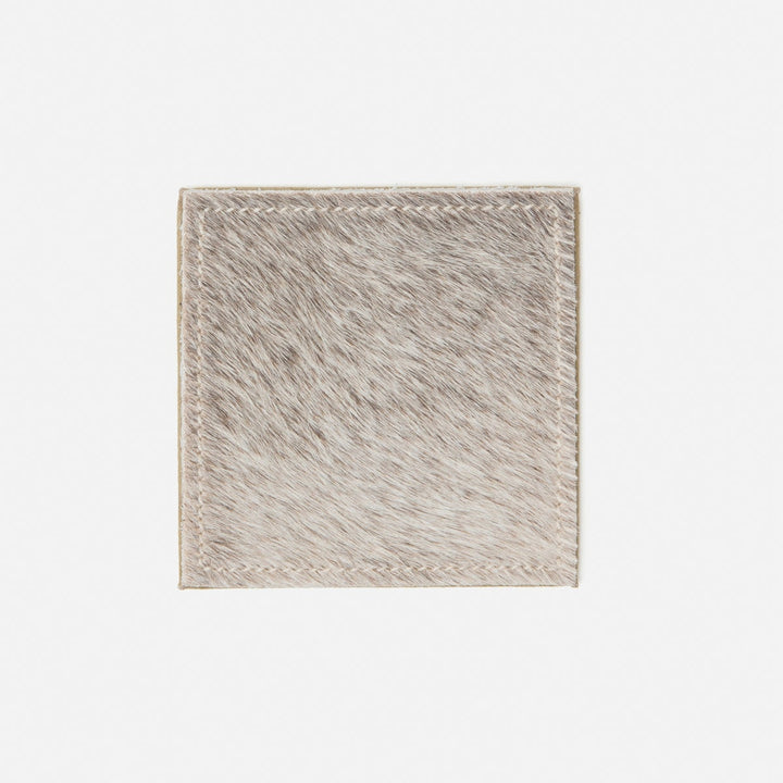 Tanner Gray Square Coasters Boxed Set Of 4