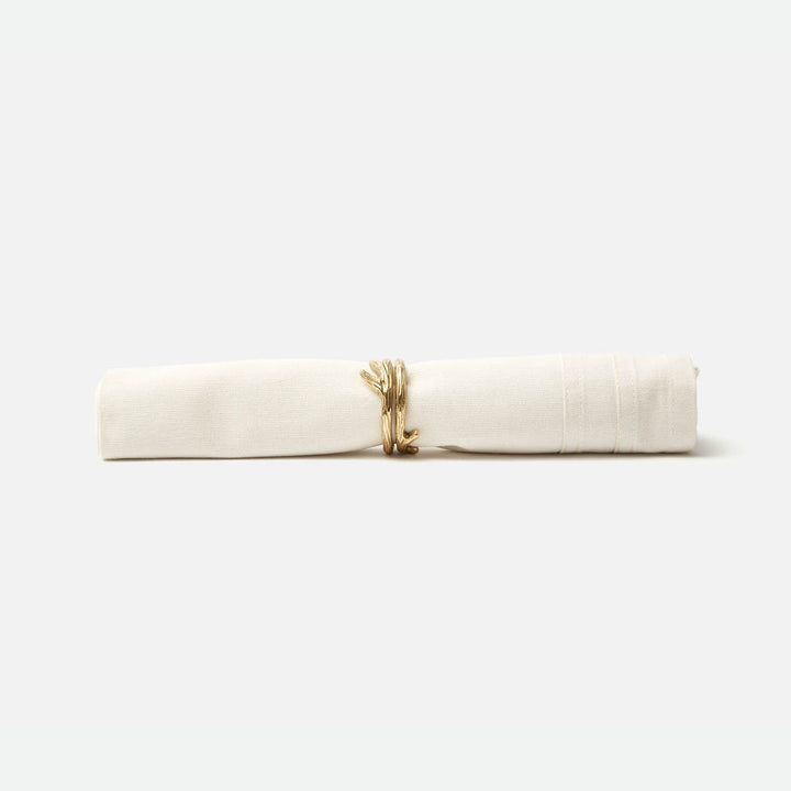Tara Gold Napkin Ring Brass Boxed Set Of 4