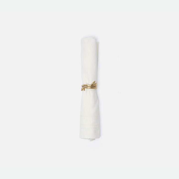 Tara Gold Napkin Ring Brass Boxed Set Of 4
