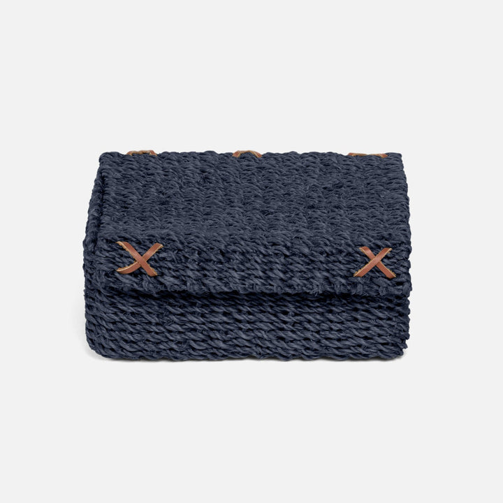 Voru Navy Cocktail Napkin Holder Abaca Fiber Pack/2