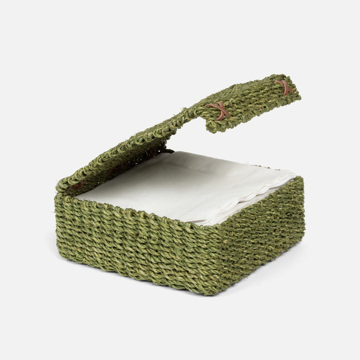 Voru Green Luncheon Napkin Holder Abaca Fiber Pack/2