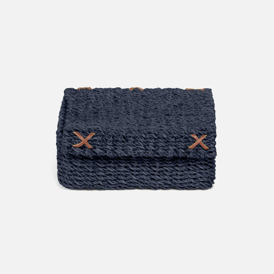 Voru Navy Luncheon Napkin Holder Abaca Fiber Pack/2