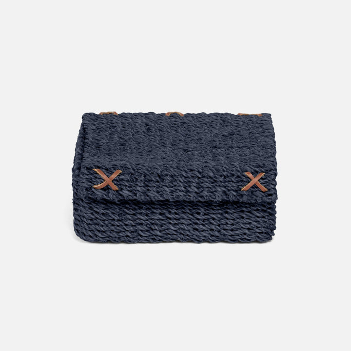 Voru Navy Luncheon Napkin Holder Abaca Fiber Pack/2
