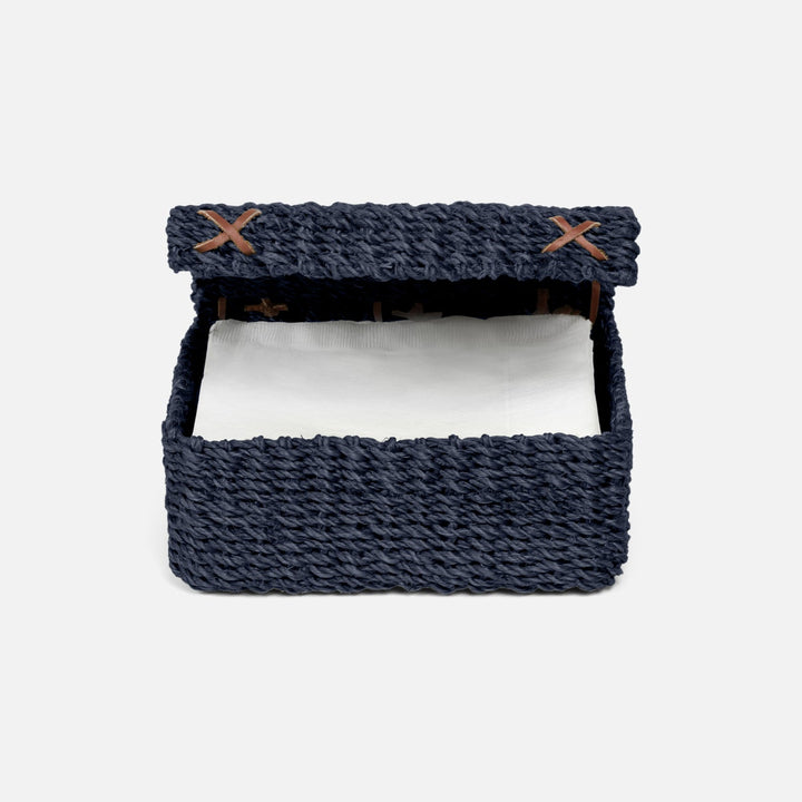 Voru Navy Luncheon Napkin Holder Abaca Fiber Pack/2