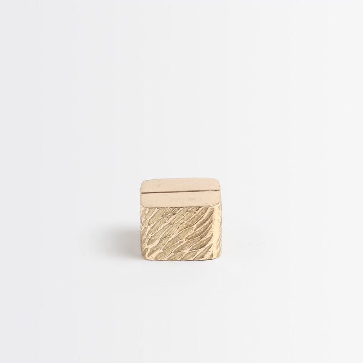 Zachary Gold Cube Card Holder Brass Boxed Set Of 4