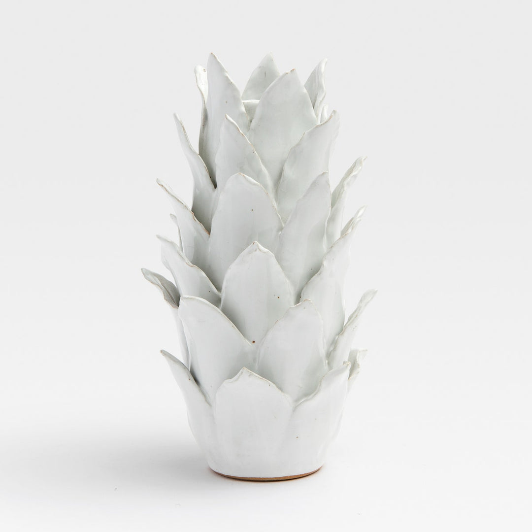 Sarah White Glaze Small Coral Vase