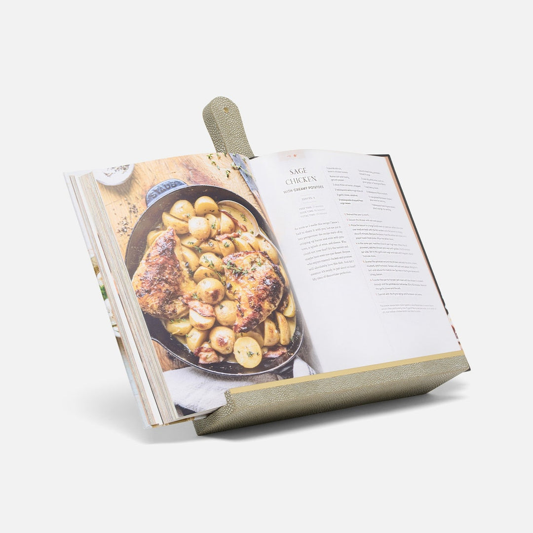 Alton Sand Recipe Stand W/ Handle Realistic Faux Shagreen