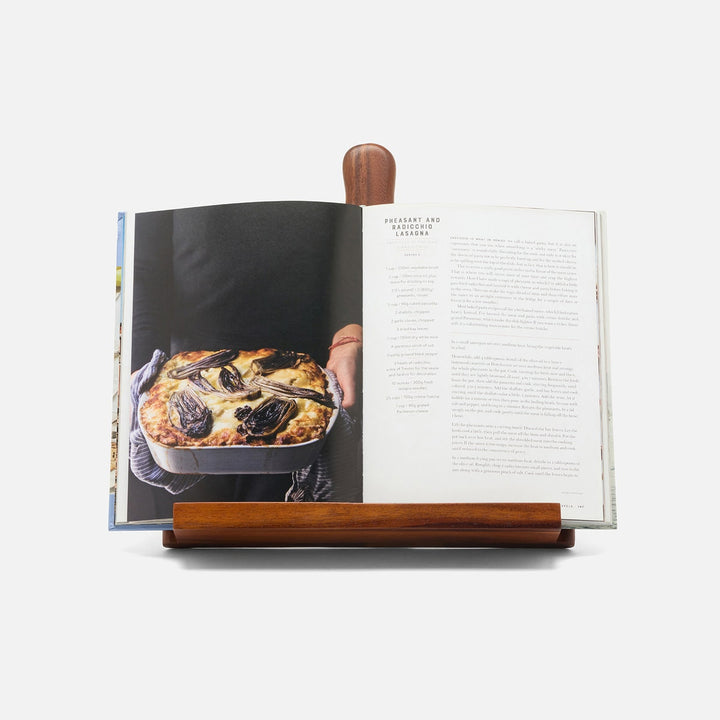 Bronwyn Natural Acacia Recipe Stand W/ Handle Wood