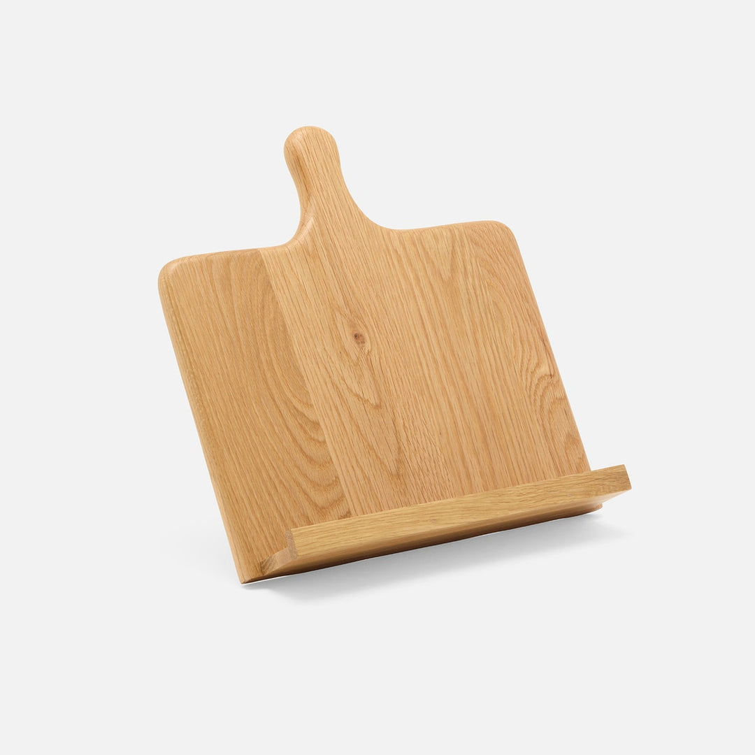 Bronwyn Natural Oak Recipe Stand W/ Handle Wood