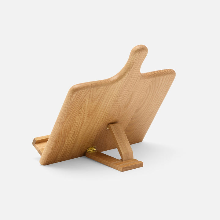 Bronwyn Natural Oak Recipe Stand W/ Handle Wood