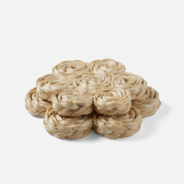 Keenan Bleached Bubbles Pot Trivets Abaca Set/2