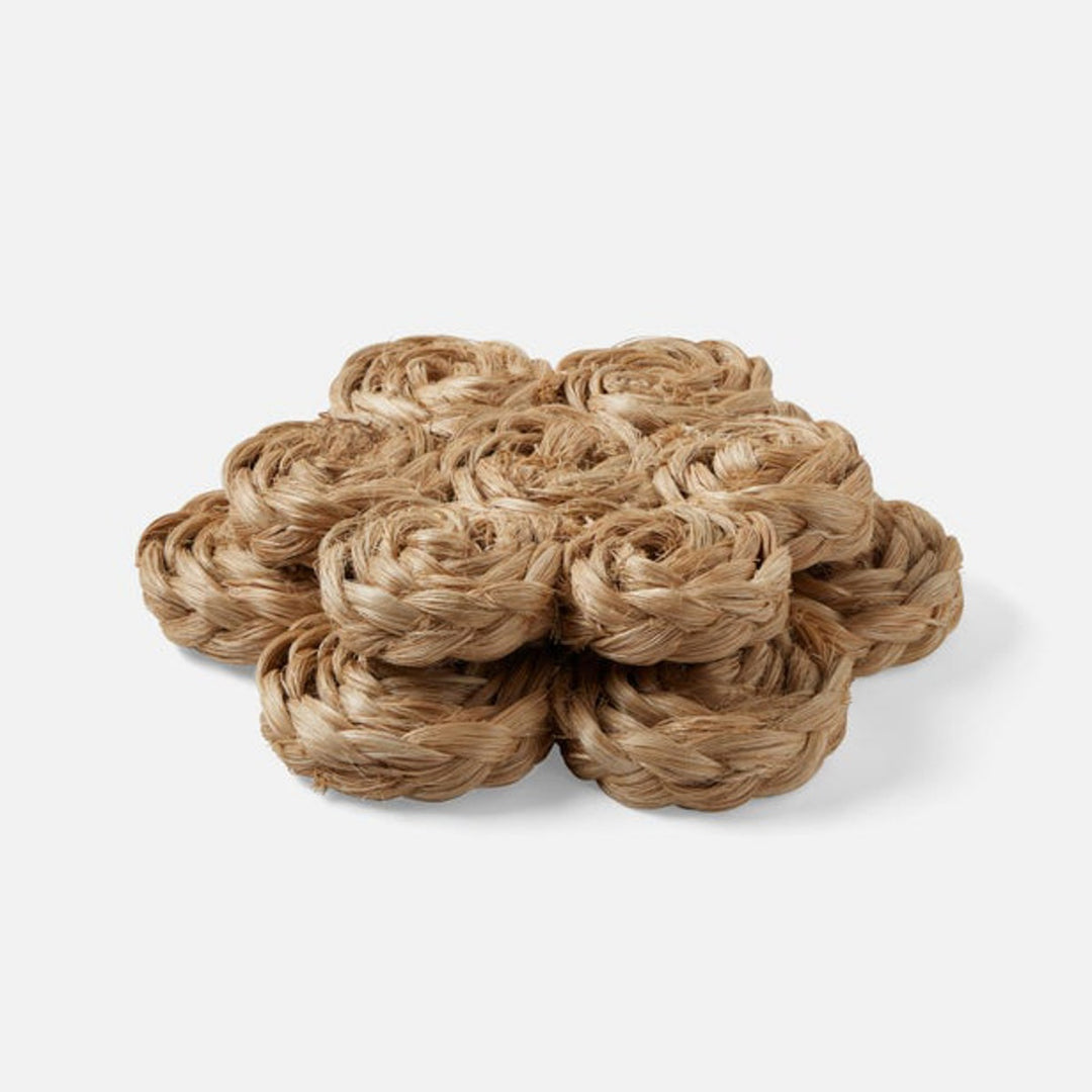 Keenan Natural Bubbles Pot Trivets Abaca Set/2