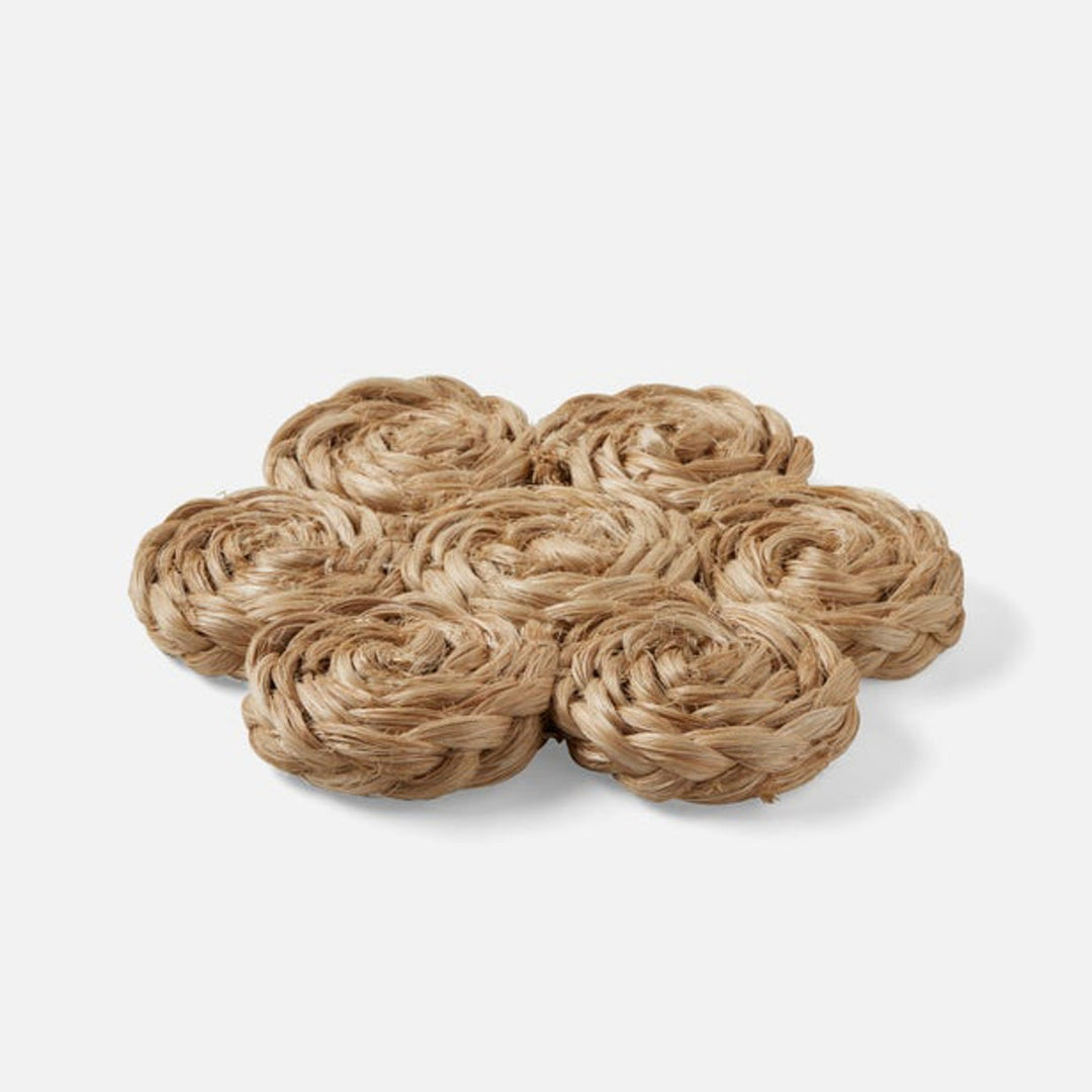 Keenan Natural Bubbles Pot Trivets Abaca Set/2