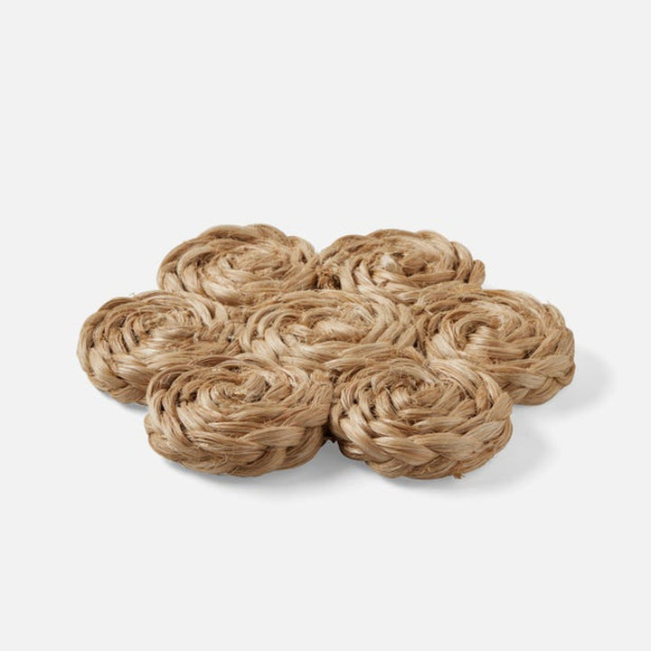 Keenan Natural Bubbles Pot Trivets Abaca Set/2