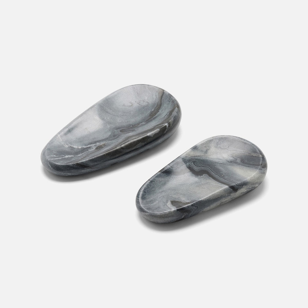 Neya Gray Spoon Rest Marble Set/2