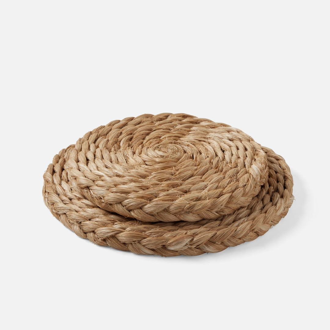 Reid Natural Round Pot Trivets Abaca Set/2