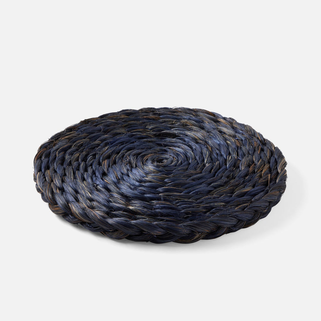 Reid Navy Round Pot Trivets Abaca Set/2
