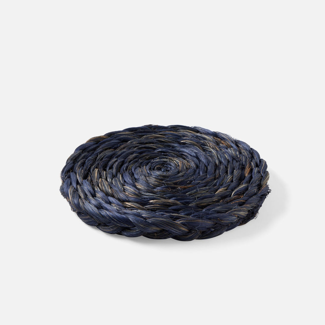 Reid Navy Round Pot Trivets Abaca Set/2