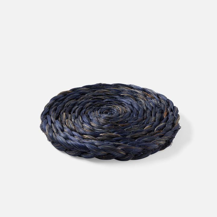 Reid Navy Round Pot Trivets Abaca Set/2