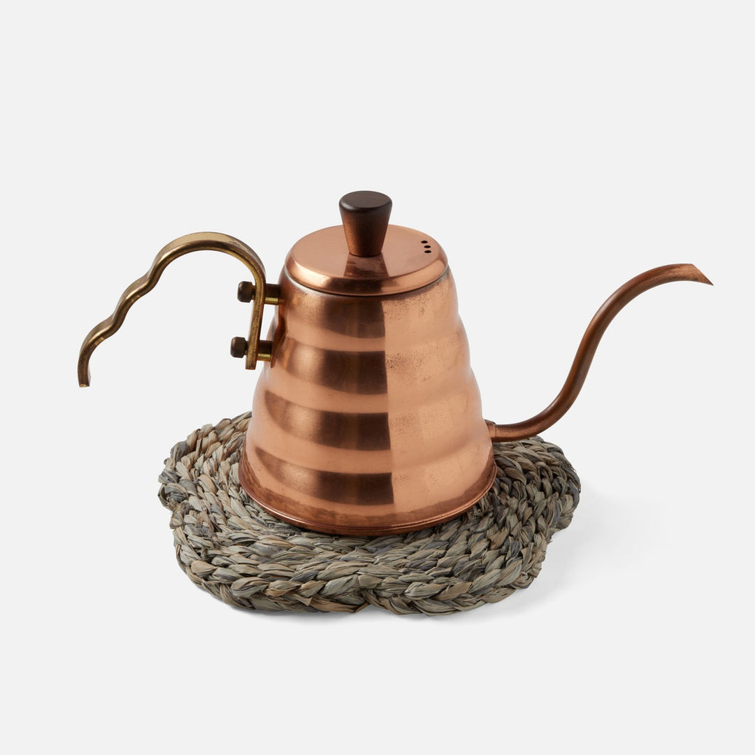 Romy Mixed Gray Pot Trivets Raffia Set/2