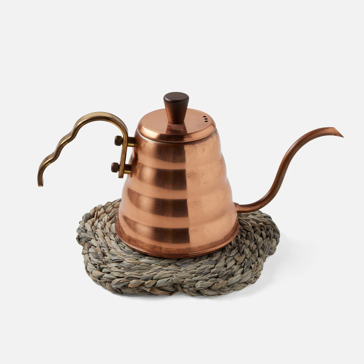 Romy Mixed Gray Pot Trivets Raffia Set/2