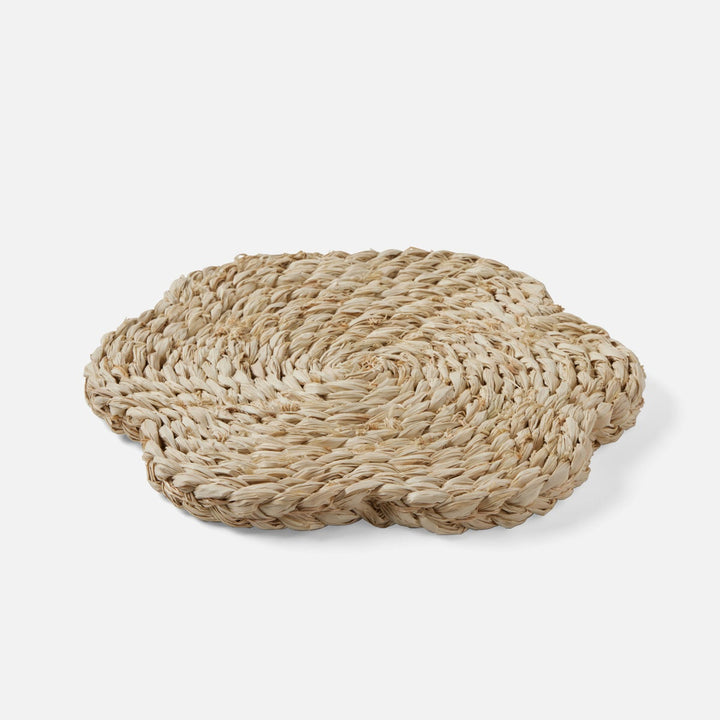 Romy Natural Pot Trivets Raffia Set/2