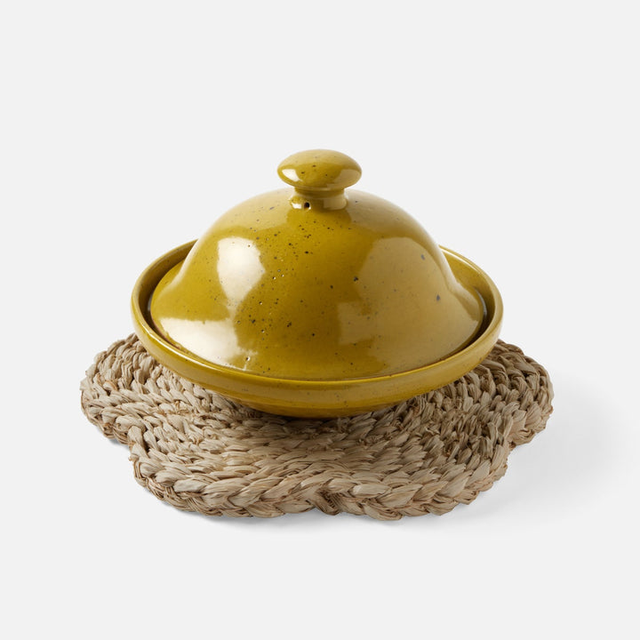 Romy Natural Pot Trivets Raffia Set/2