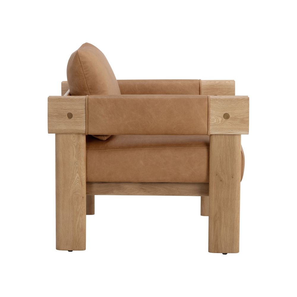 Lounge Chairs Carmichael Lounge Chair - Ludlow Sesame Leather