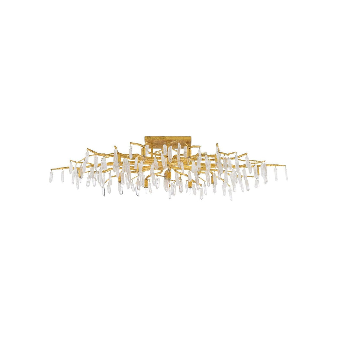 Forest Light Gold Semi-Flush Mount