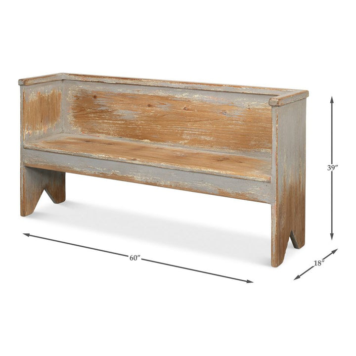 Beach House Bench - Grey