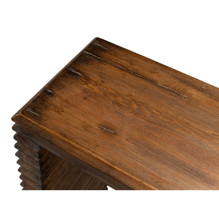 Console Tables Stacked Console Table - French Brown Finish